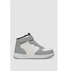 Кроссовки женские зимние на меху, цвет бело-серый, 248RH1040