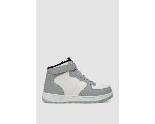 Кроссовки женские зимние на меху, цвет бело-серый, 248RH1040