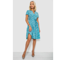 Платье софт с принтом, цвет бирюзовый, 230R0032