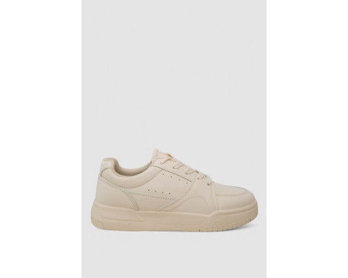 Кеди женские однотонные, цвет бежевый, 248RAD170