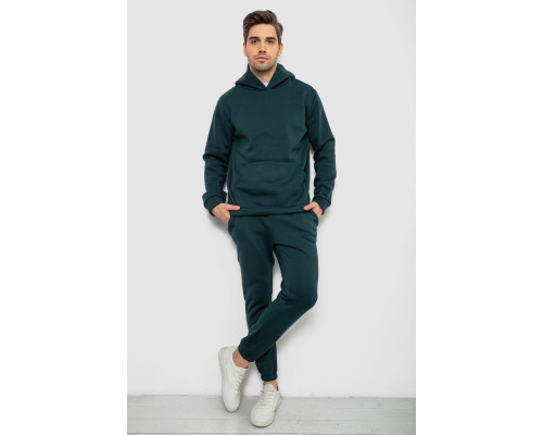 Спортивный костюм мужской на флисе, цвет зеленый, 238R58573