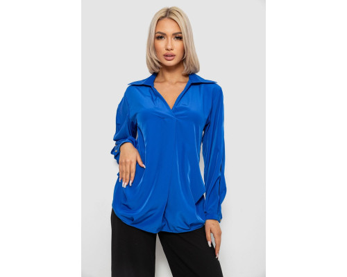 Блуза однотонная, цвет электрик, 230R1162