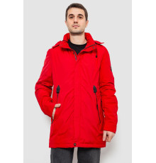 Куртка мужская демисезонная с капюшоном, цвет красный, 244R0221AL