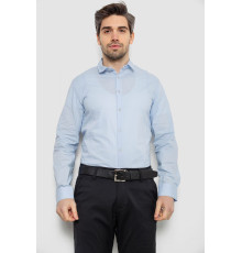 Сорочка чоловіча однотонна, колір блакитний, 186R2013
