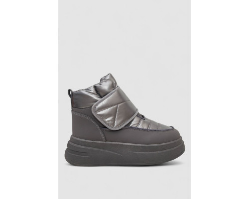 Дутики женские зимние на меху, цвет серый, 248RLM10