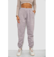 Спортивні штани жіночі на флісі, колір світло-сірий, 238R58671 Спортивні штани жіночі на флісі, колір світло-сірий, 238R58671