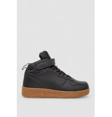 Кроссовки мужские зимние на меху, цвет черно-бежевый, 248RCX688