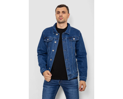 Куртка мужская джинсовая, цвет синий, 244RA005