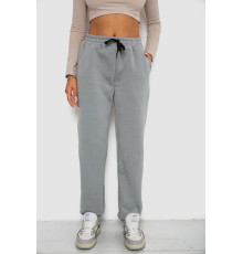 Спортивные штаны женские на флисе, цвет серый, 238R57016 Спортивные штаны женские на флисе, цвет серый, 238R57016