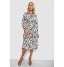 Сукня софт на ґудзиках з принтом, колір білий, 230R117
