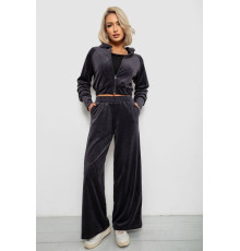 Спортивний костюм жіночий велюровий, колір чорнильний, 257R4125