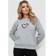 Свитшот женский, цвет светло-серый, 238R57162