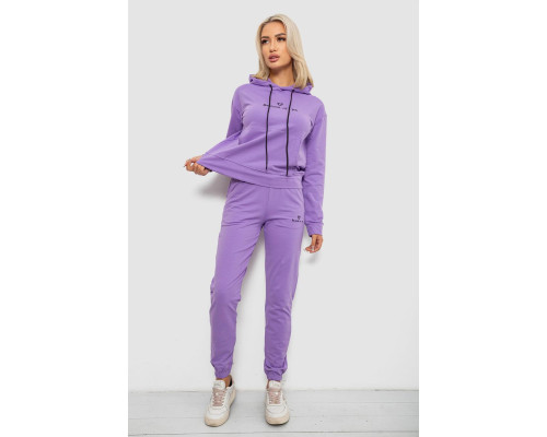 Спортивный костюм женский двухнитка, цвет сиреневый, 214R1419-002