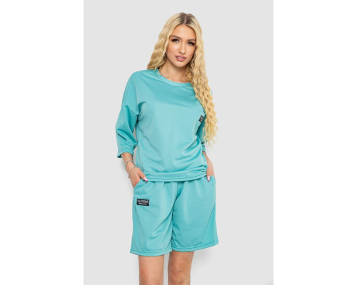 Костюм женский однотонный, цвет оливковый, 238R116