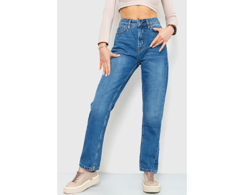 Джинси жіночі MOM, колір синій, 186R0027