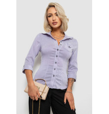 Рубашка классическая в полоску, цвет сиреневый, 230R645
