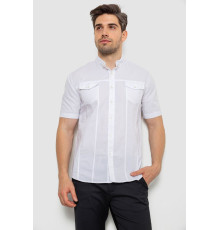 Сорочка чоловіча однотонна, колір білий, 214R6917-2