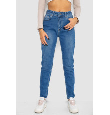 Джинси жіночі Mom-fit стрейч, колір синій, 244R1133 Джинси жіночі Mom-fit стрейч, колір синій, 244R1133