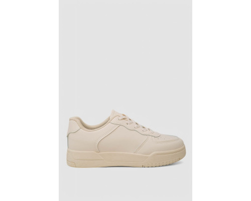 Кеды женские однотонные, цвет бежевый, 248RAD20