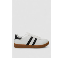 Кроссовки женские кожа, цвет бело-черный, 248RL2420-6