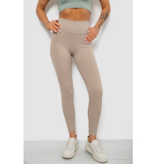 Лосини однотонні в рубчик, колір світло-бежевий, 244R312-5