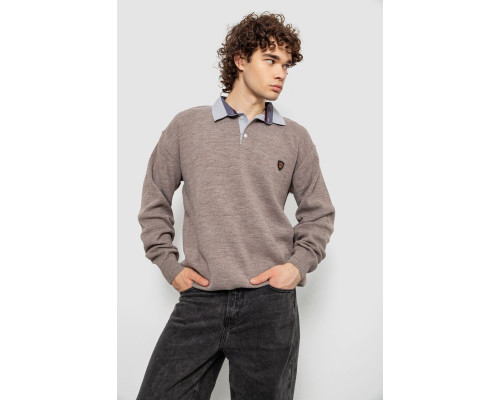 Свитер-обманка мужской, цвет мокко, 161R924