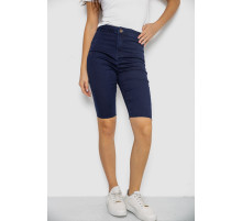 Шорти жіночі джинсові стрейчові, колір темно-синій, 247R529-1