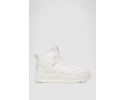 Кроссовки женские на меху, цвет белый, 248RMB09