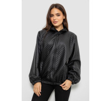 Бомбер женский с принтом, цвет черный, 257R72-3