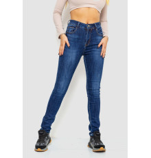 Джинси жіночі з потертостями, колір синій, 214R1413 Джинси жіночі з потертостями, колір синій, 214R1413