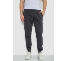 Спортивные штаны мужские на флисе, цвет темно-серый, 244ROP09