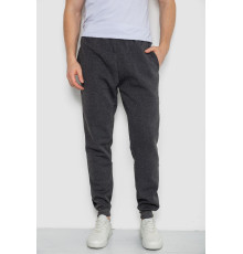 Спортивні штани чоловічі на флісі, колір темно-сірий, 244ROP09 Спортивні штани чоловічі на флісі, колір темно-сірий, 244ROP09