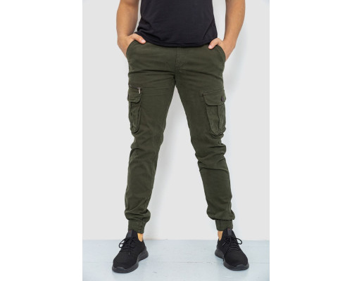 Брюки карго мужские, цвет хаки, 244R2073