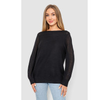 Кофта жіноча з манжетами, колір чорний, 244R999