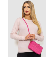 Кофта женский однотонный повседневный, цвет светло-розовый, 244R2033