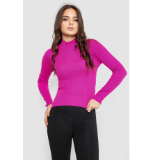 Водолазка жіноча в рубчик, колір фуксія, 214R91306