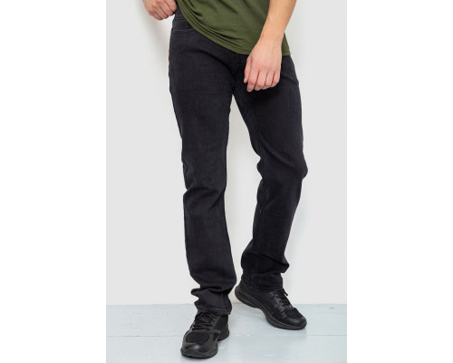 Джинсы мужские однотонные, цвет черный, 244R115