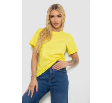 Футболка жіноча однотонна, колір жовтий, 238R111