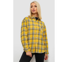 Сорочка жіноча в клітинку, колір жовтий, 244R1070-1