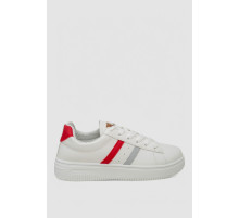 Кеди жіночі, колір біло-червоний, 248R100