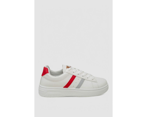 Кеди жіночі, колір біло-червоний, 248R100