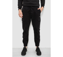 Штаны мужские однотонные, цвет черный, 244R1693