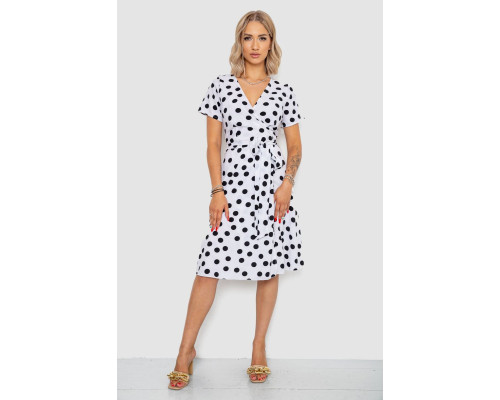 Сарафан в горох, цвет белый, 241R166