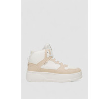 Кросівки жіночі зимові на хутрі, колір біло-бежевий, 248RQT10