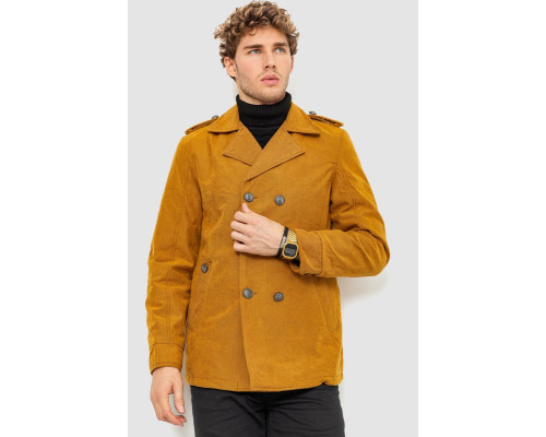 Пиджак мужской однотонный, цвет горчичный, 182R15172