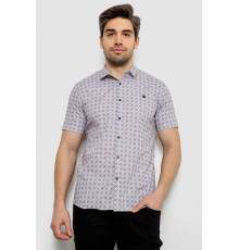 Рубашка мужская с коротким  рукавом, цвет бежевый, 214R6917-15