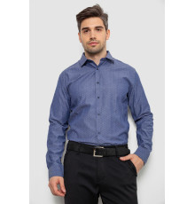 Рубашка мужская с длинным рукавом, цвет джинс, 214R838