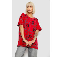 Футболка женская с принтом, цвет красный, 244R4016