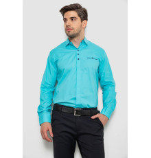 Сорочка чоловіча, колір бірюзовий, 214R7114