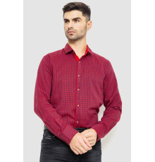 Сорочка чоловіча в клеку байкова, колір червоно-синій, 214R99-33-022